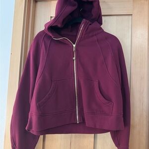 Lululemon Women's Burgundy Zip-Up Hoodie Jacket